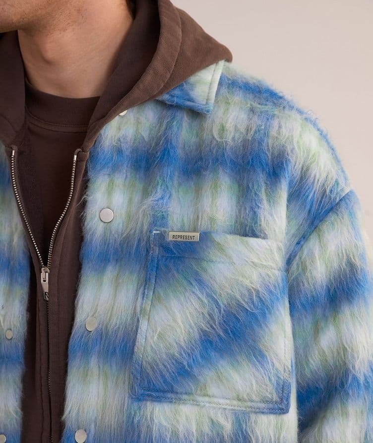 Textured Check Overshirt  image 3