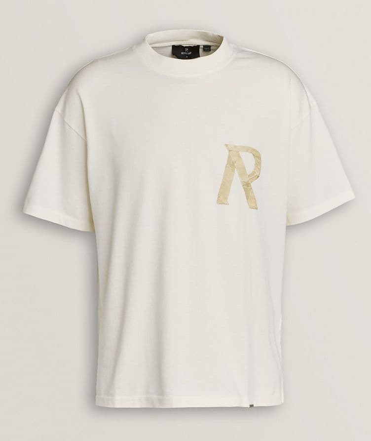 Masking Tape Initial Jersey T-Shirt image 0