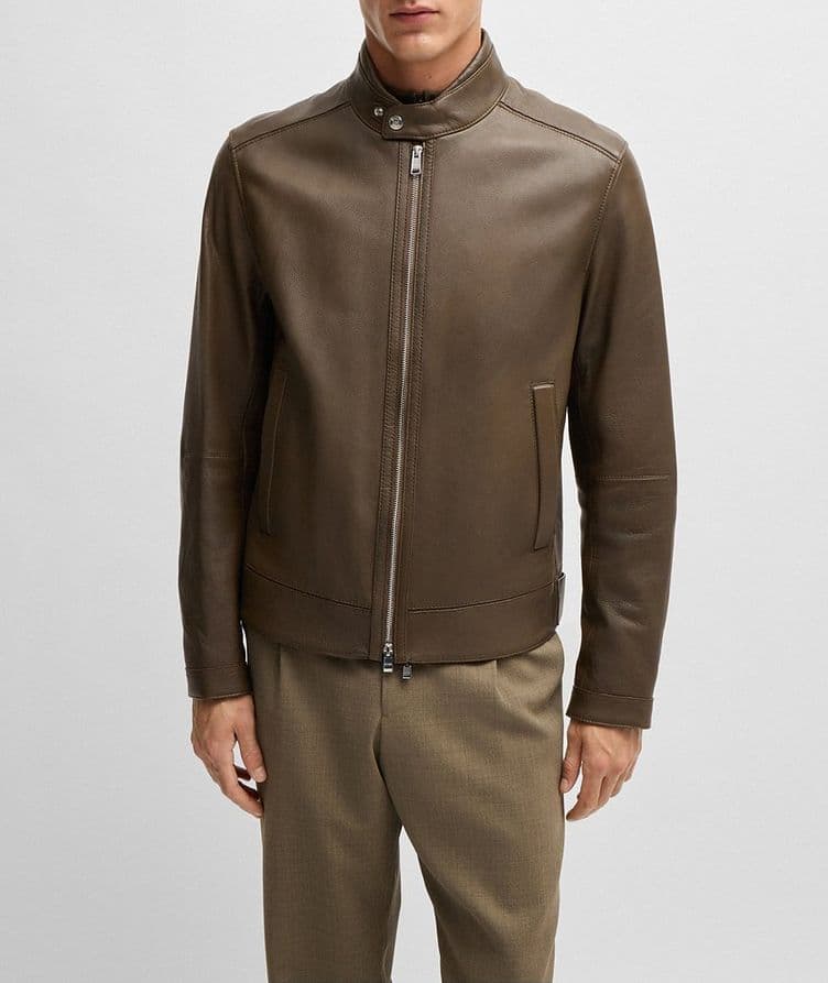 Blouson Mansell en cuir d’agneau image 1