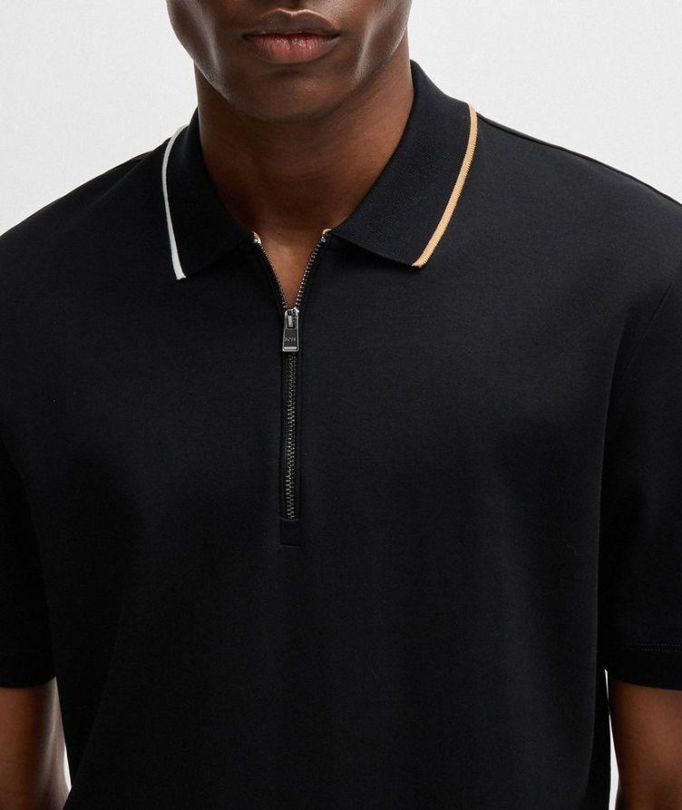 Paras Cotton Quarter-Zip Polo image 3