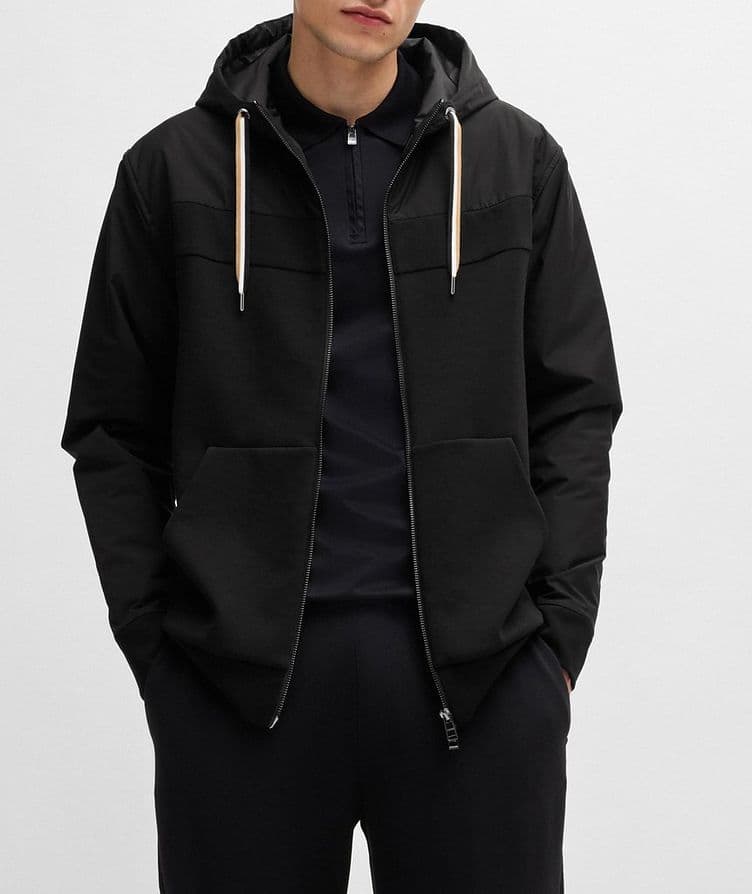 Seeger Cotton-Blend Hooded Sweater  image 1