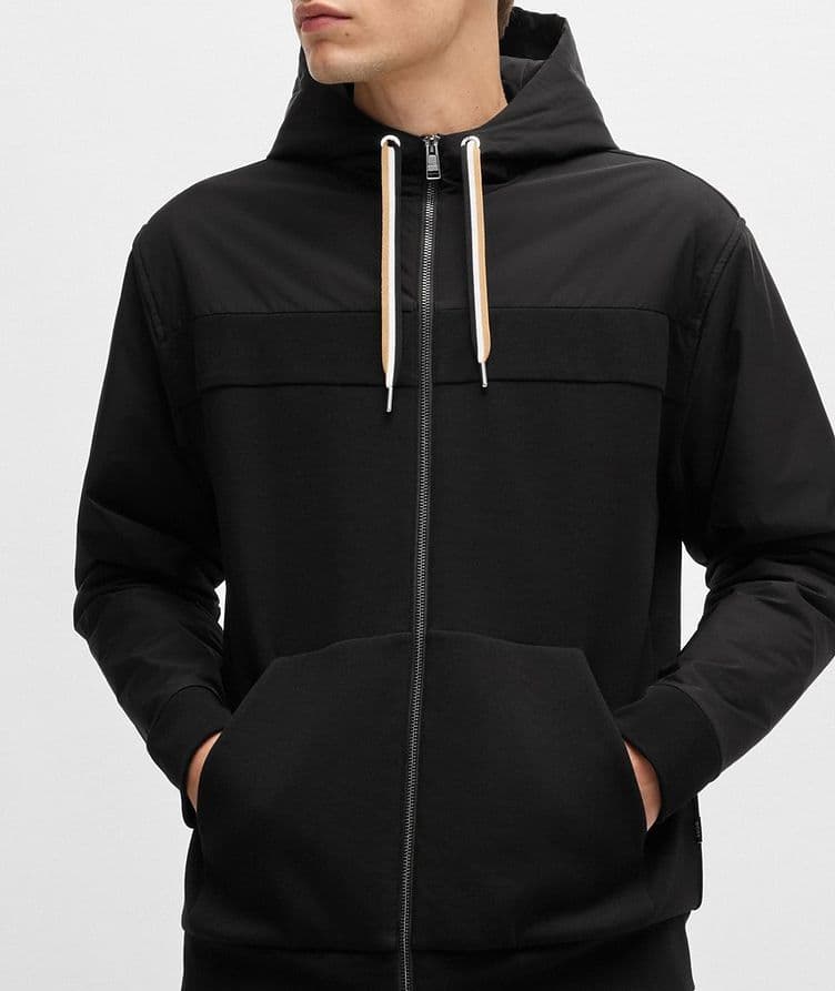 Seeger Cotton-Blend Hooded Sweater  image 3