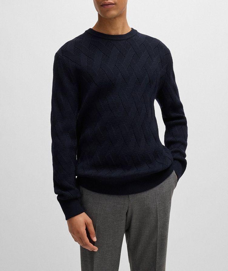 Jacquard Virgin Wool Sweater image 1