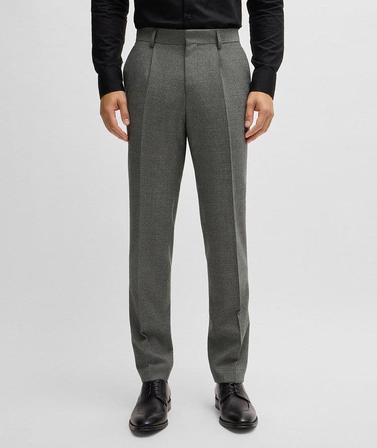 Micro Patterned Stretch-Wool Suit image 5