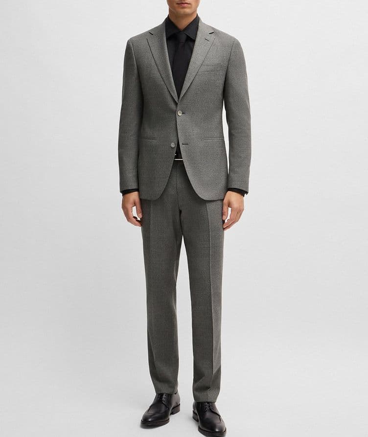 Micro Patterned Stretch-Wool Suit image 8