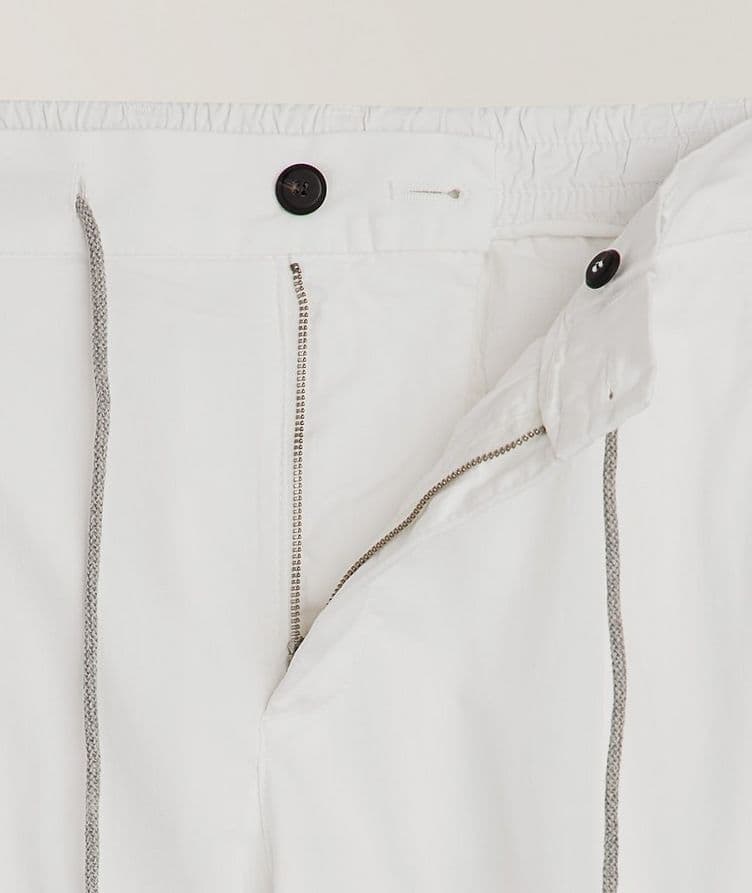 Nos Drawstring Stretch-Cotton Joggers image 3