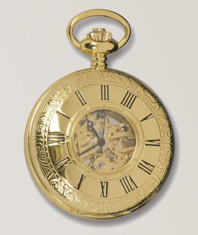 Mechanical Half Hunter Pocket Watch image 0