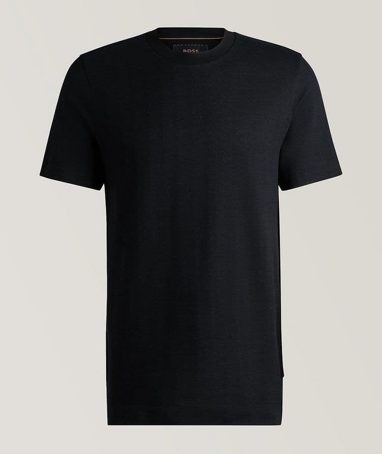 Tesar Herringbone Cotton-Wool T-Shirt image 0