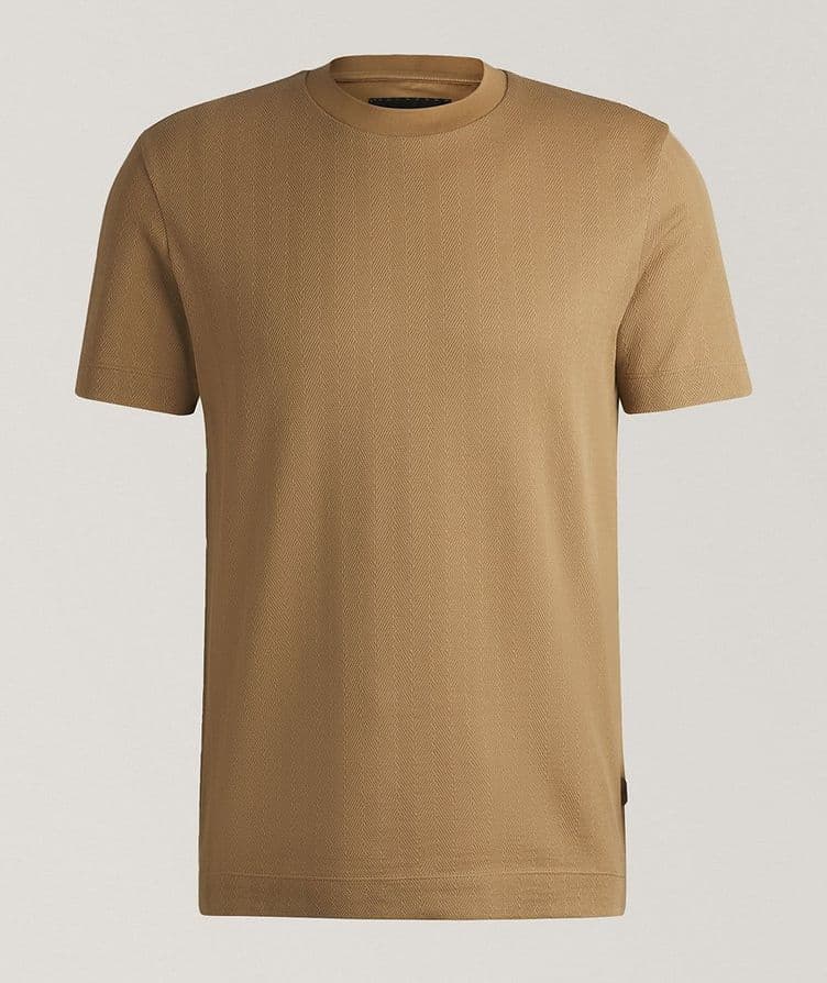 Tesar Herringbone Cotton-Wool T-Shirt image 0