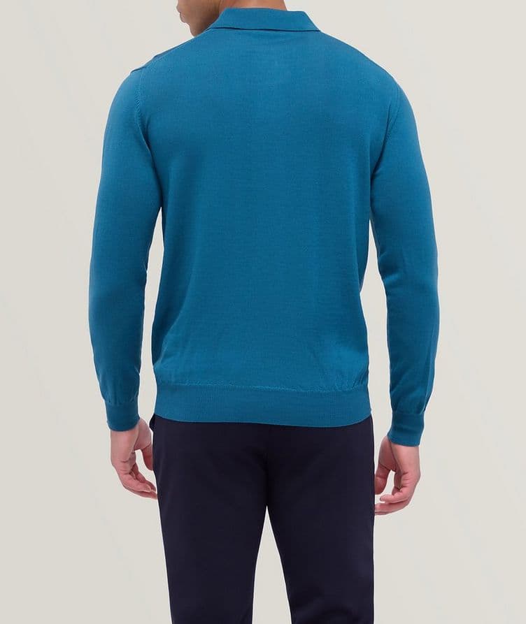 Merino Wool Knitted Polo image 2