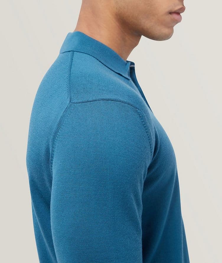 Merino Wool Knitted Polo image 4