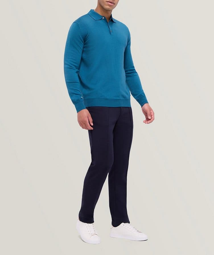 Merino Wool Knitted Polo image 5