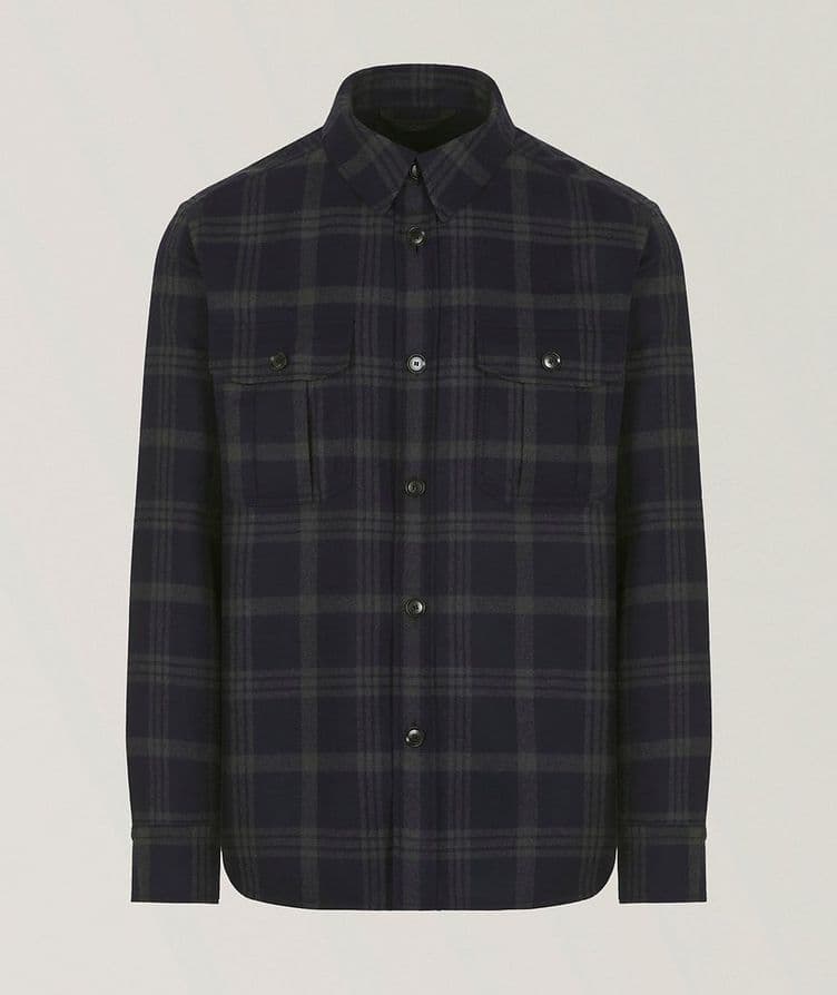 Vagabond Check Wool-Silk Overshirt image 0