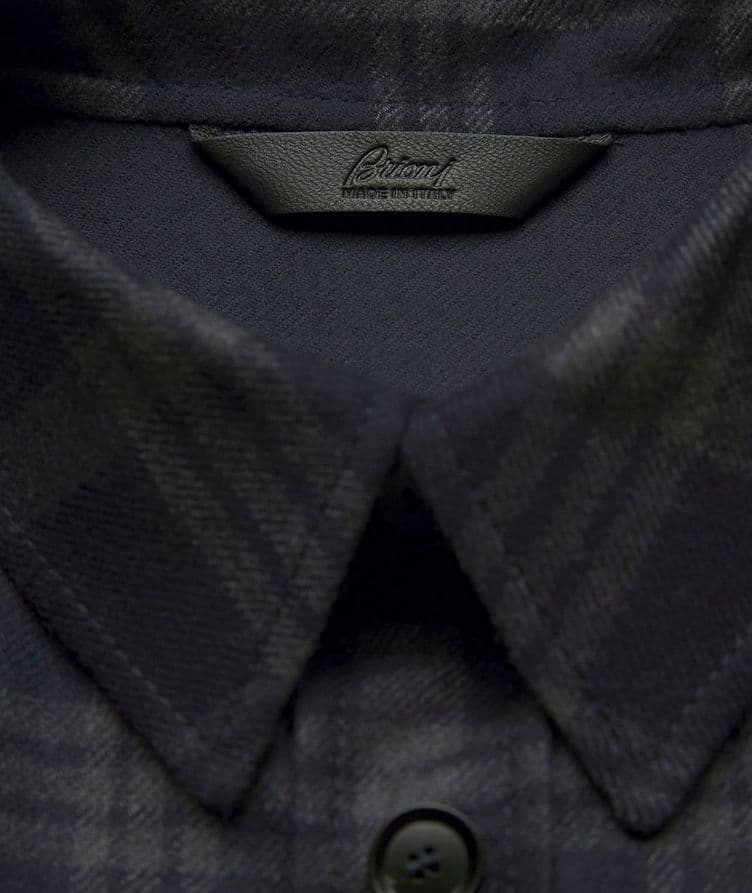 Vagabond Check Wool-Silk Overshirt image 4