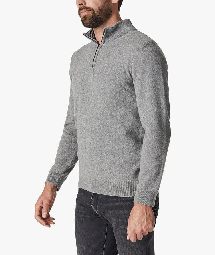 Cashmere Mélange Quarter-Zip Sweater  image 1