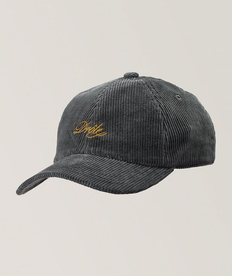 Corduroy Embroidered Logo Baseball Cap image 0