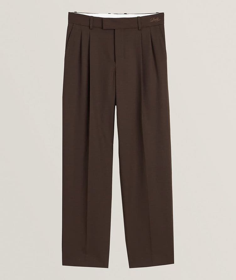 Double Pleated Virgin Wool-Blend Pants image 0