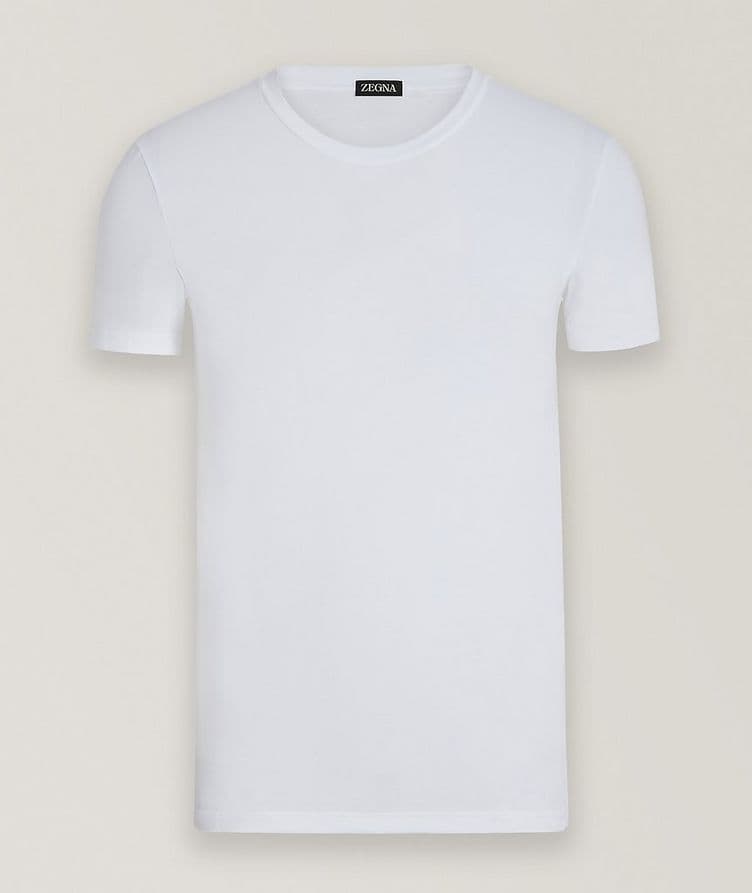 T-shirt en coton extensible image 0