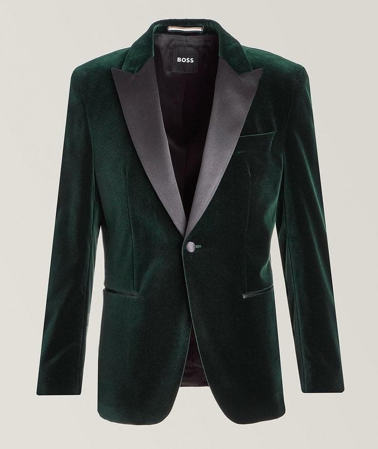 BOSS Hutson Velvet Tuxedo Jacket