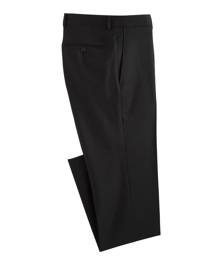 Pantalon habillé en laine de coupe contemporaine image 0