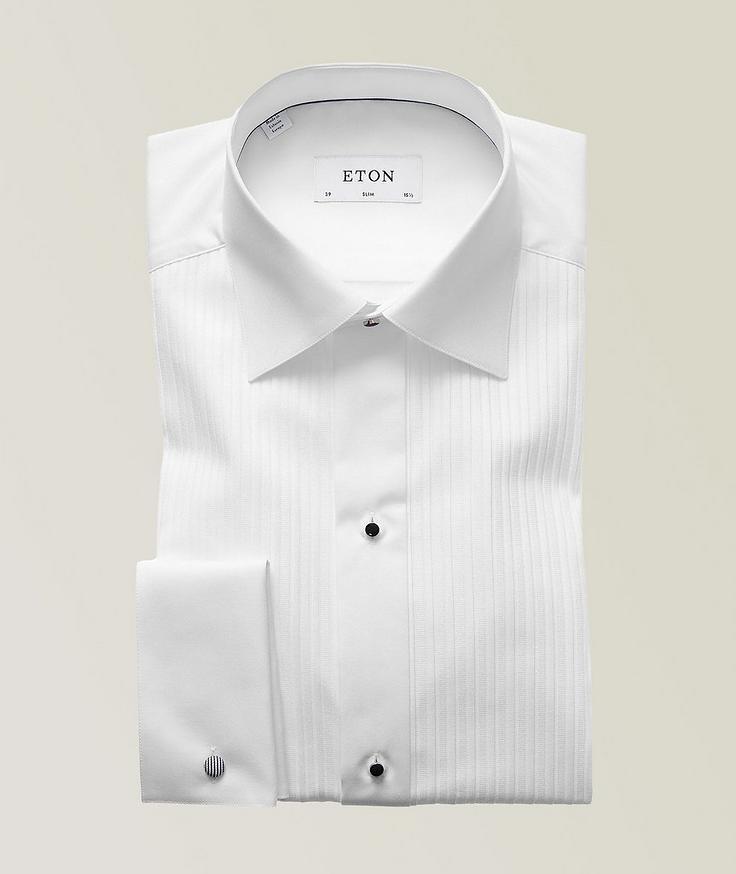 Eton Slim-Fit Pleated Bib Front Tuxedo Shirt 