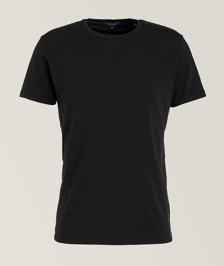 Pima Stretch-Cotton Crew Neck T-Shirt image 0