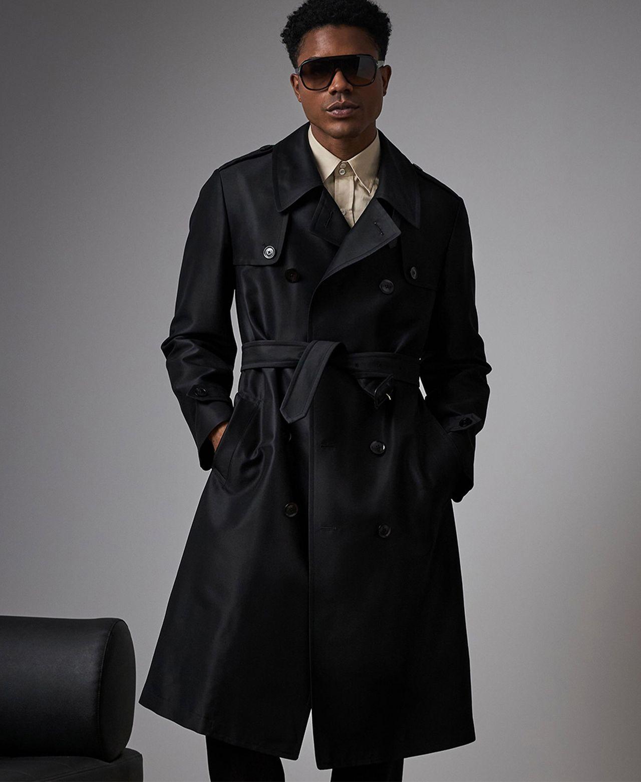 tom ford black trench coat